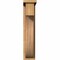 Ekena Millwork Del Monte Smooth Corbel w/Backplate, Western Red Cedar, 5 1/2"W x 14"D x 26"H COR06X14X26DEL01SWR - alternate 2